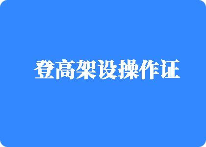 少妇扣逼登高架设操作证